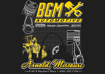 2 color tee shirt design for BGM Automotive